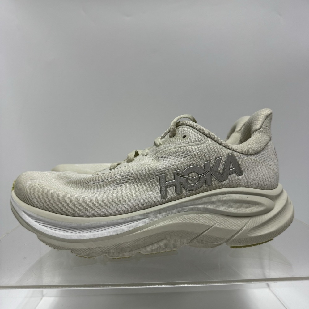 Hoka One One Clifton 10 Truffle Salt 1162030 TFLS Running Shoes Men's Size 7.5